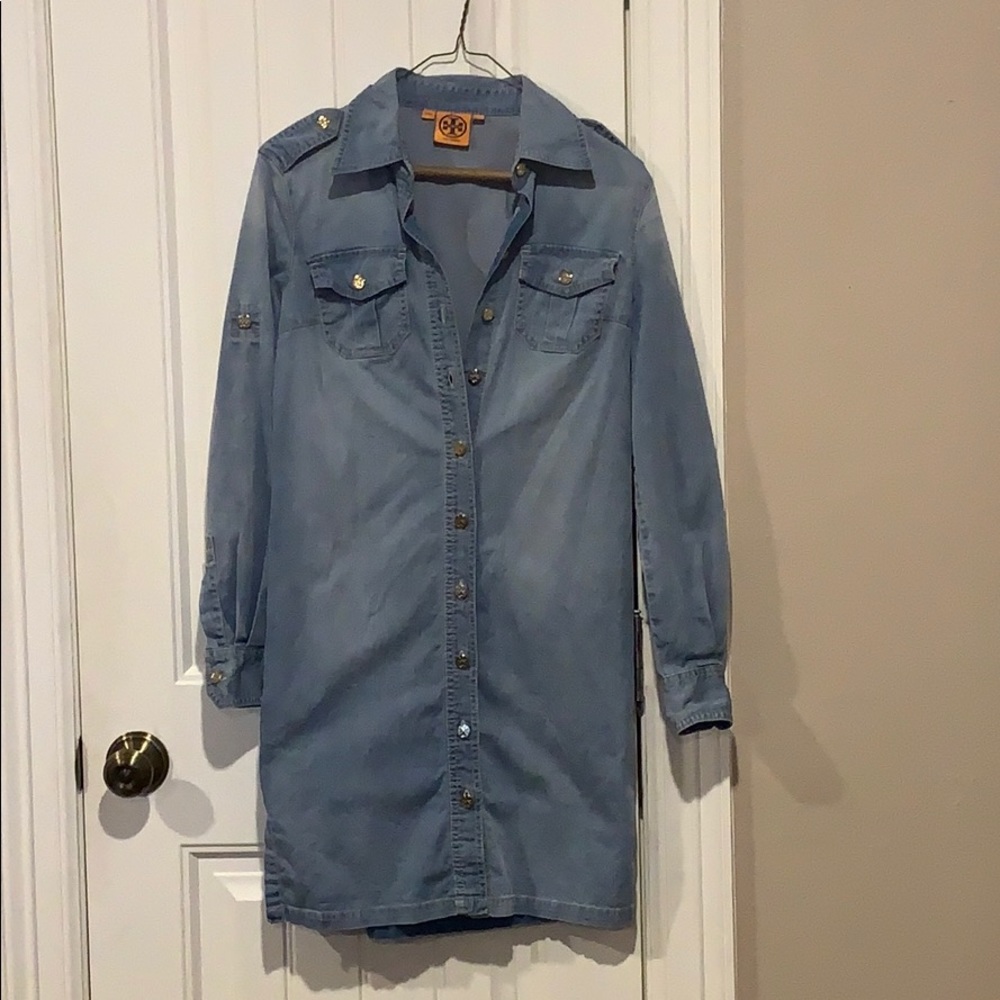 Tory Burch denim shirt dress